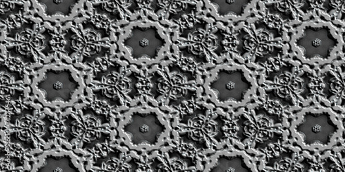 Ornamental embossed 3D meta...