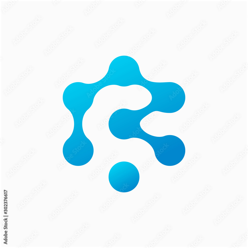 Molecule Initial Letter R Logo Design Inspiration Vector Illustration. Technology logo in the form of atoms. network connection icon, share symbol design - vector Molecule Initial Letter R Logo Design Inspiration Vector Illustration. Technology logo in the form of atoms. network connection icon, share symbol design - vector