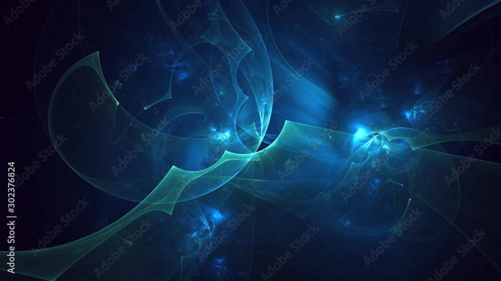 Obraz premium Fractal 3D rendering abstract light background