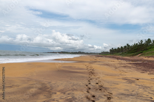 Hambantota Beach in Sri Lanka on a beautiful morning