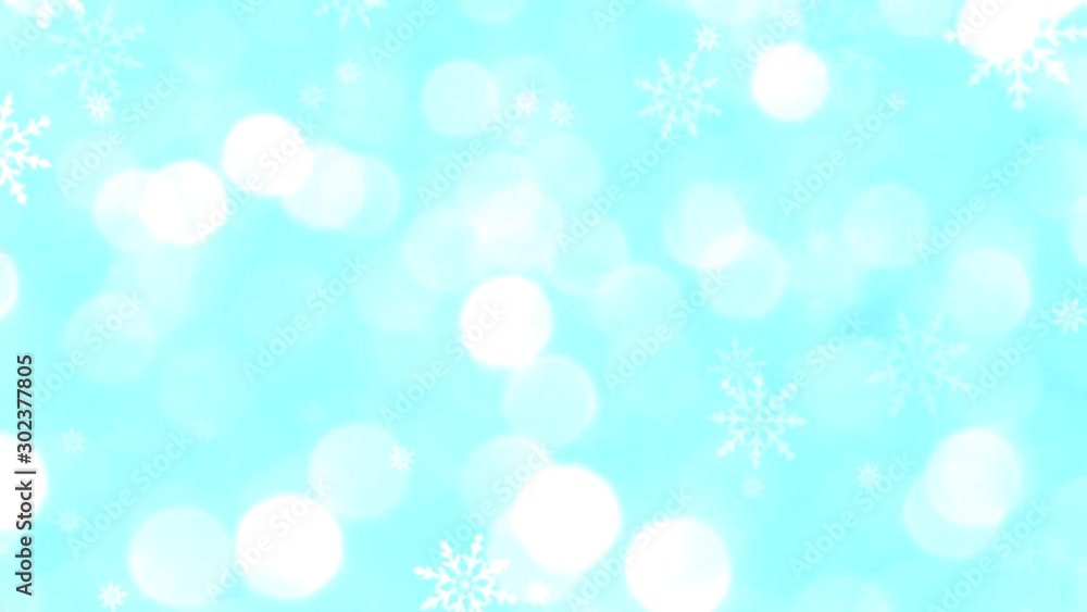 beautiful video of snowflakes on blue shiny background beautiful video of snowflakes on blue shiny background