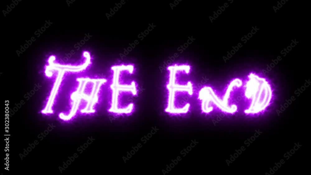 ネオンサイン「THE END」ネオン管 ネオンサイン「THE END」ネオン管