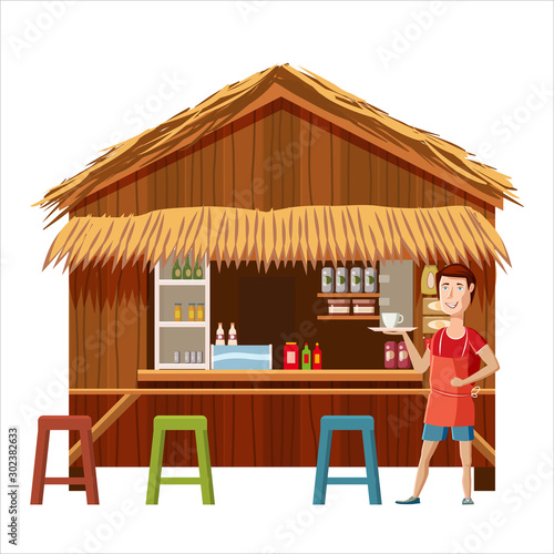 Warung street cafe restaurant small family owned busines, store shop