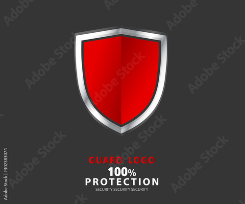 Free Download logo security company. vector emerald shield for protection, vector illustration - GFXLoad