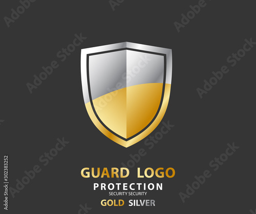 Free Download logo security company. vector emerald shield for protection, vector illustration - GFXLoad