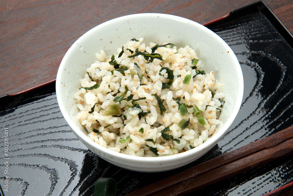野沢菜ごはん 野沢菜ごはん