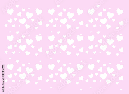 Valentine's day concept background. Vector illustration. Abstract romantic background with hearts. Vector backdrop for Valentine's day.