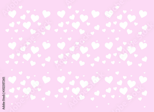 Valentine's day concept background. Vector illustration. Abstract romantic background with hearts. Vector backdrop for Valentine's day.