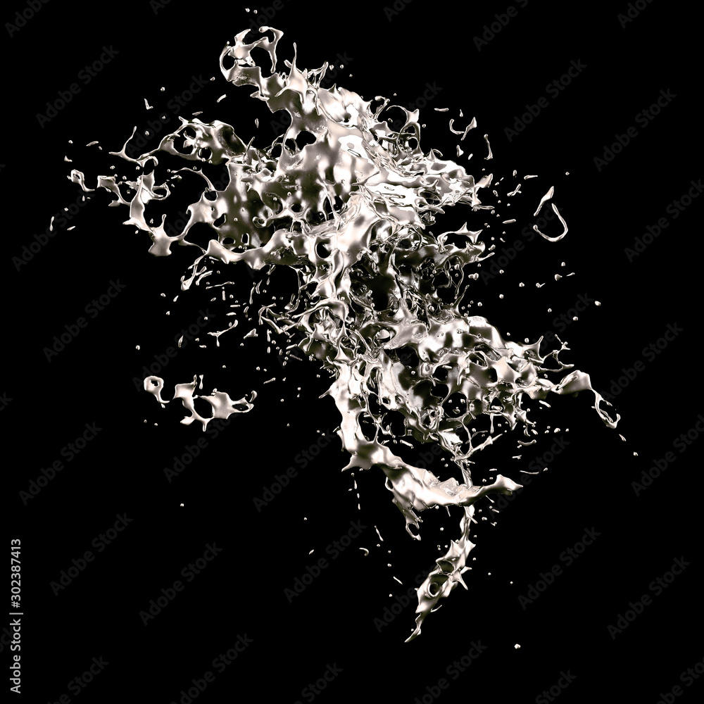 Splash fluid. 3d illustration, 3d rendering. Splash fluid. 3d illustration, 3d rendering.