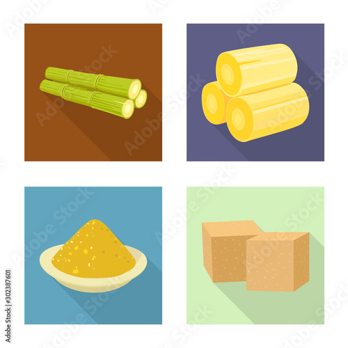 Isolated object of production and farm sign. Collection of production and agriculture stock symbol for web.