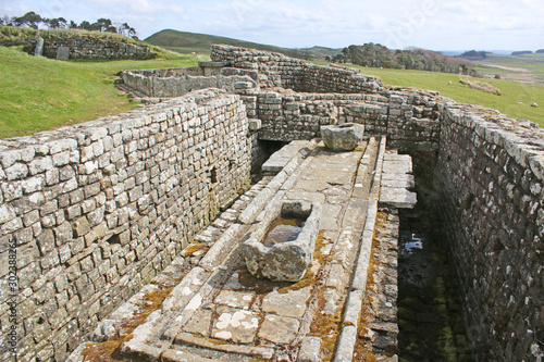 Roman remains at Housesteads, Northumberland	 photo