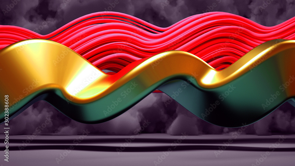 Fototapeta premium Elegant minimalism geometry background. 3d illustration, 3d rendering.