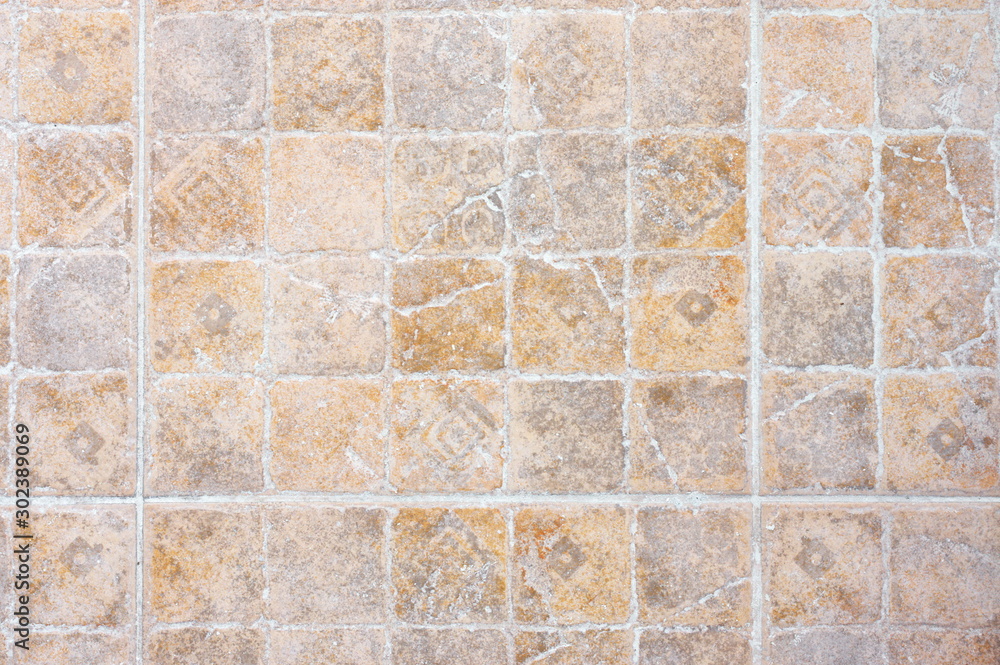 Old distressed ceramic tile floor texture Old distressed ceramic tile floor texture