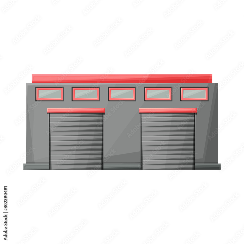 Vector illustration of warehouse and airport icon. Graphic of warehouse and hangar vector icon for stock. Vector illustration of warehouse and airport icon. Graphic of warehouse and hangar vector icon for stock.