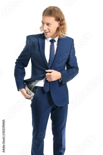 Handsome young businessman ...