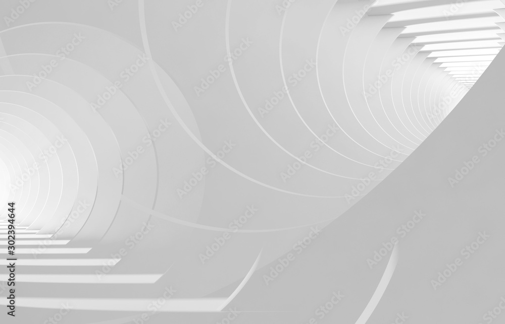 Abstract white tunnels. 3 d Abstract white tunnels. 3 d