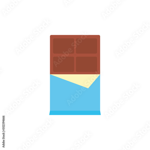 Isolated sweet chocolate icon flat design