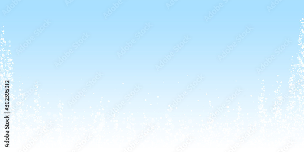 Fototapeta premium Magic stars sparse Christmas background. Subtle fl