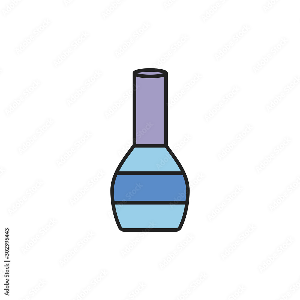 Isolated make up nail polish fill design Isolated make up nail polish fill design