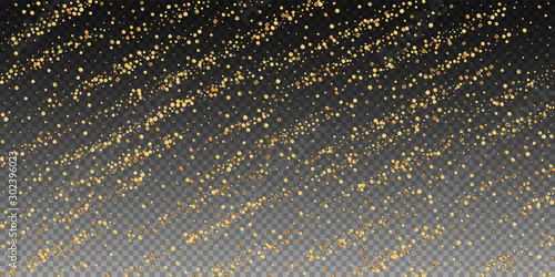 Gold confetti luxury sparkling confetti. Scattered