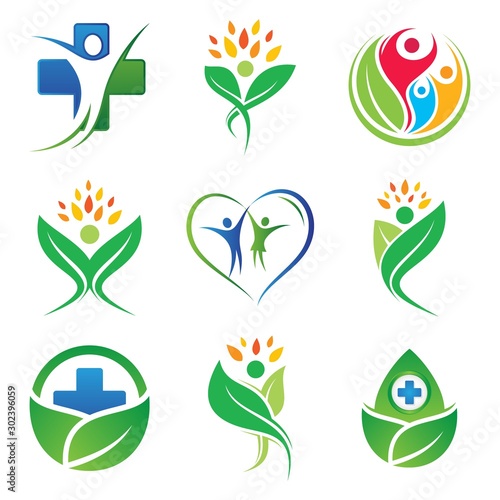 Set of colorful Medical icon symbol for element design with several variations