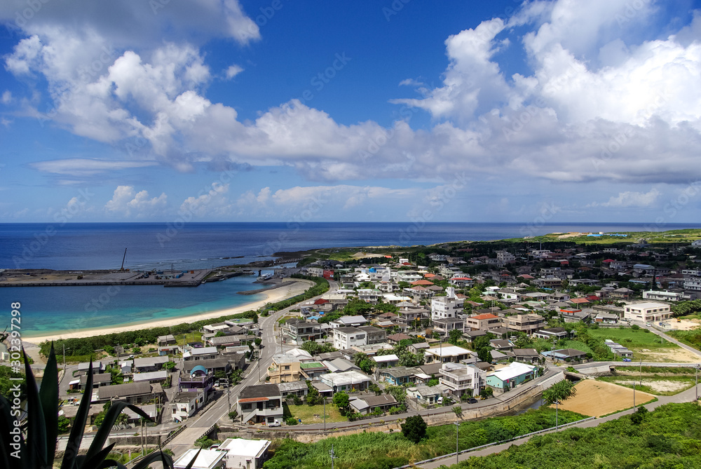 沖縄　与那国島の集落