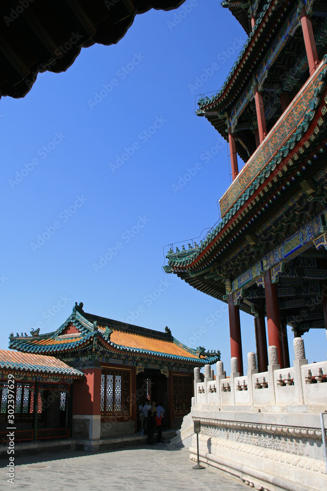 Naklejka premium buildings - summer palace - beijing - china