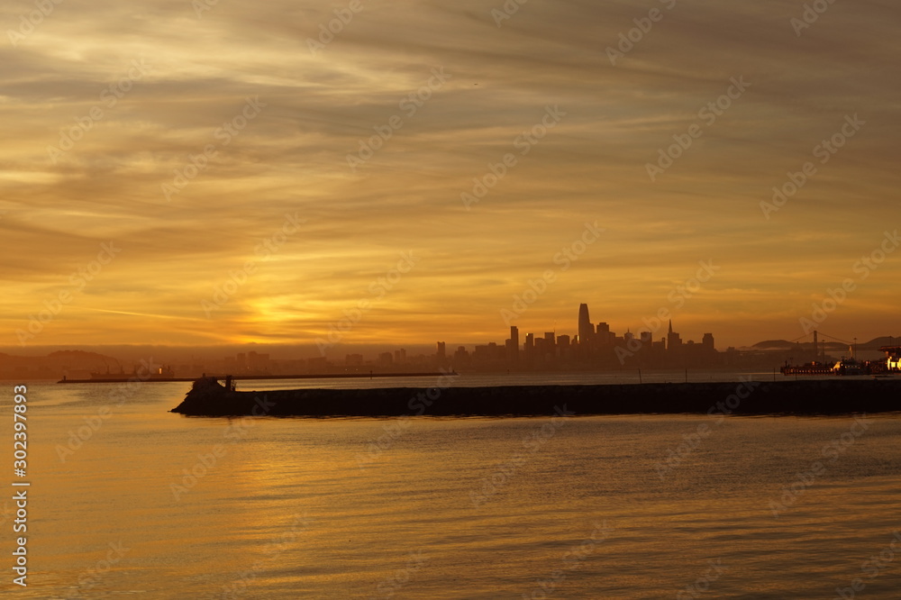 San Francisco bay view from Alameda