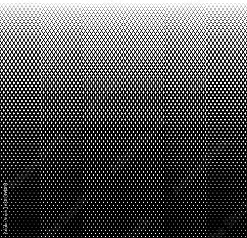Wallpaper Mural Halftone gradient of rhombus (diamonds). Repeating background texture. Vector illustration EPS10. Torontodigital.ca