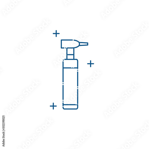Isolated medical otoscope icon line design