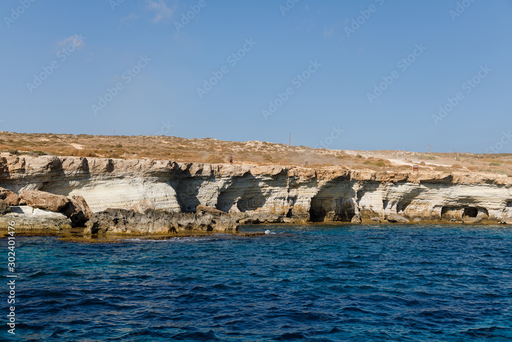 Sea caves, the natural landmark of Cyprus Sea caves, the natural landmark of Cyprus