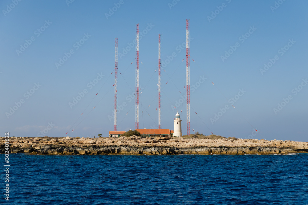 The Broadcasting Station on cape Greko in Cyprus