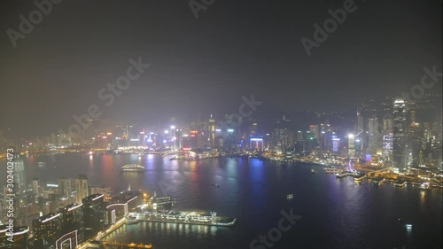 Wallpaper Mural time-lapse Hong Kong skyline at night Torontodigital.ca