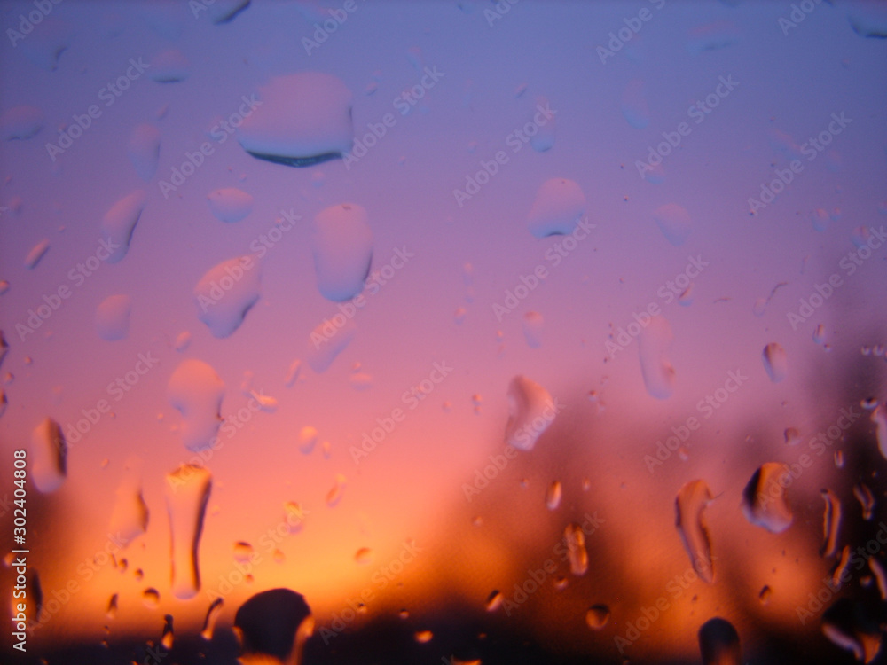 Sunset behind the glass Sunset behind the glass