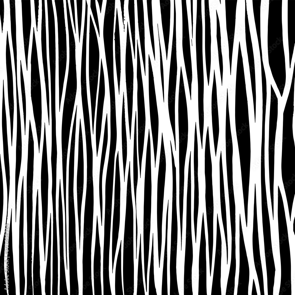 Fototapeta premium Grunge brush pattern. Texture. White and black vector.