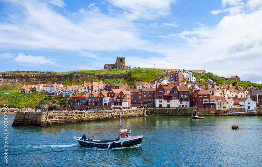 View of Whitby. North Yorkshire, Great Britain.