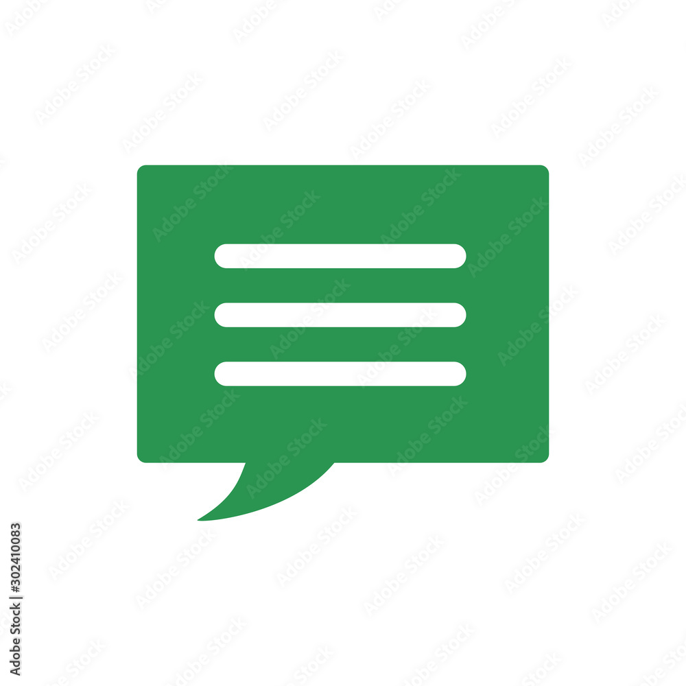 Isolated communication bubble icon flat design Isolated communication bubble icon flat design