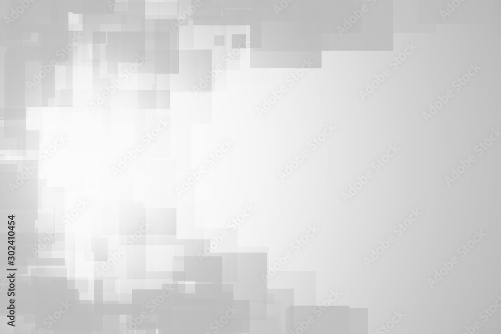 Fototapeta premium Black and white square geometric abstract background. Black and white rectangle digital dynamic design background with copy space for text.