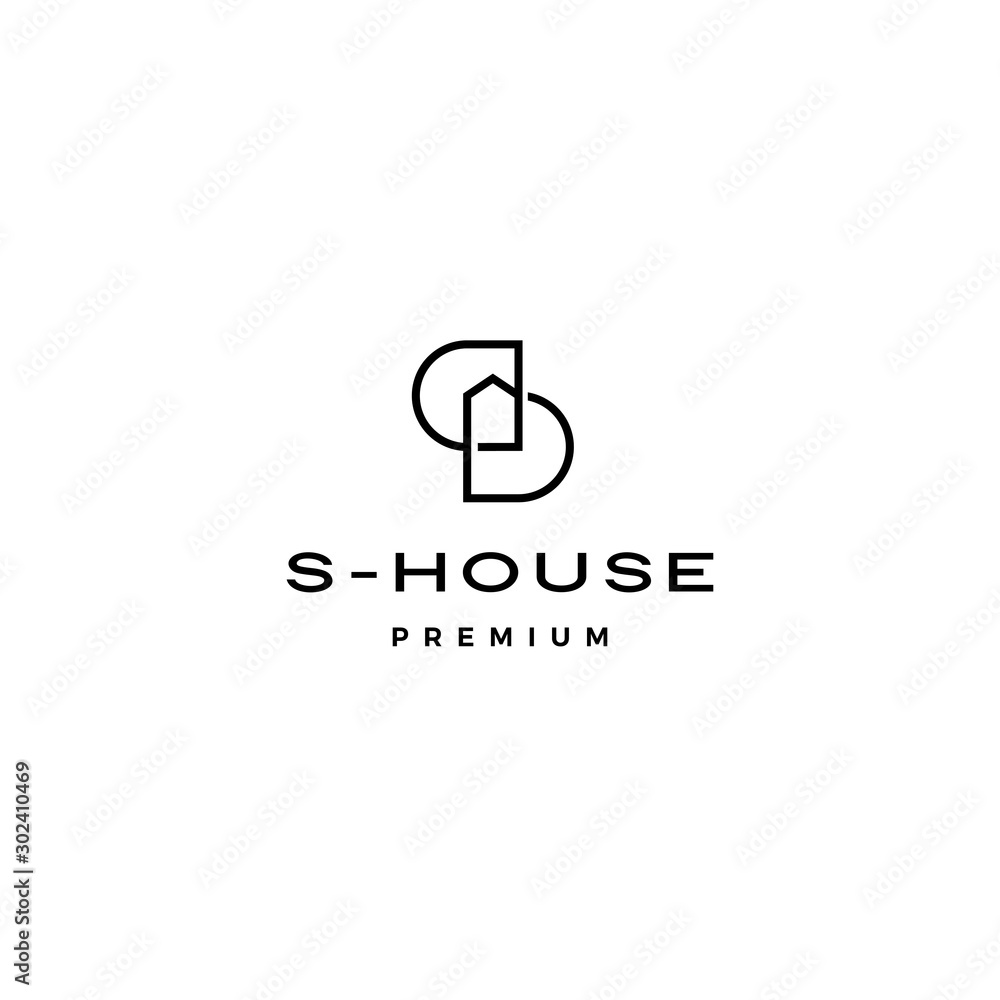 s letter house home DD initial lettermark logo vector icon illustration s letter house home DD initial lettermark logo vector icon illustration