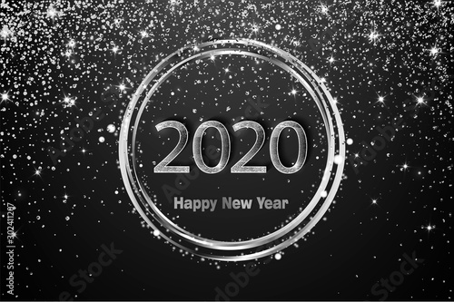 Happy New Year 2020. Luxury...