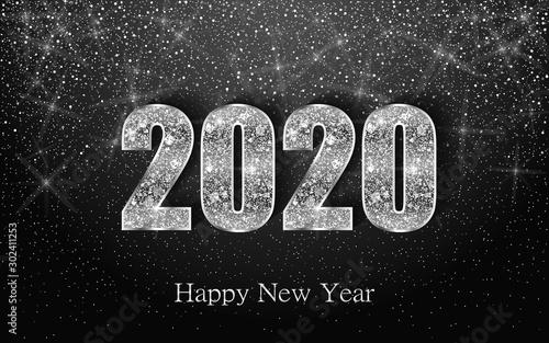 Happy New Year 2020. Luxury...
