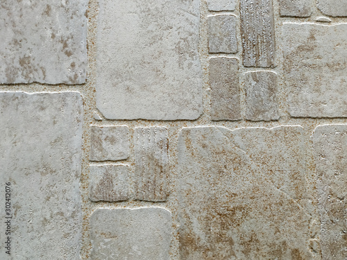 Wallpaper Mural Decorative modern abstract bricks or tiles for either flooring or facade made of solid rough pattern texture stone blocks Torontodigital.ca