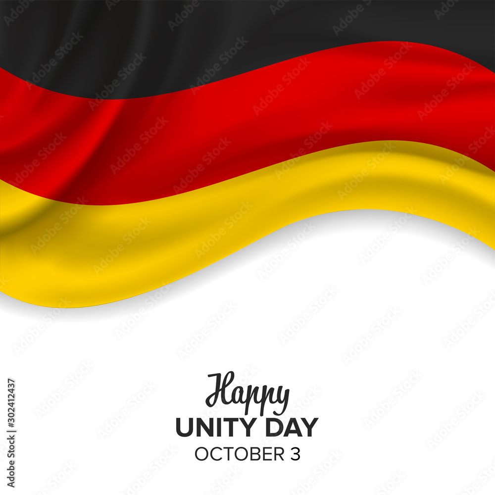 Fototapeta premium Vector festive illustration of independence day in Germany celebration on October 3. vector design elements of the national day. holiday graphic icons. National day