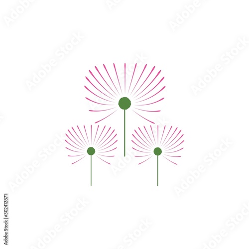 Wallpaper Mural Dandelion flower illustration logo vector Torontodigital.ca