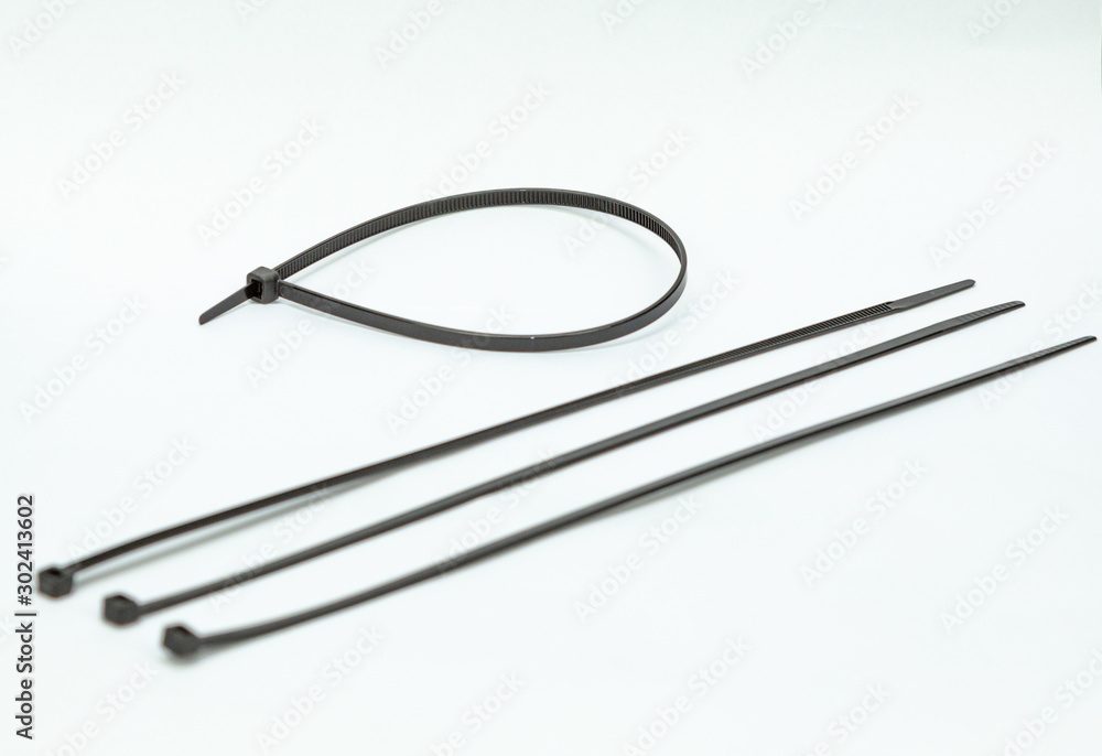 cable tie isolated on white background cable tie isolated on white background