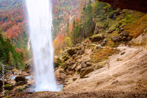 Waterfall Pericnik in Slovenia  Europe