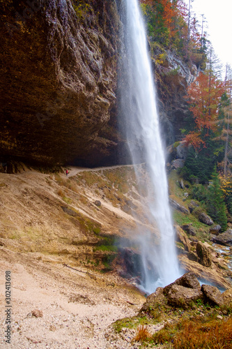 Waterfall Pericnik in Slovenia  Europe