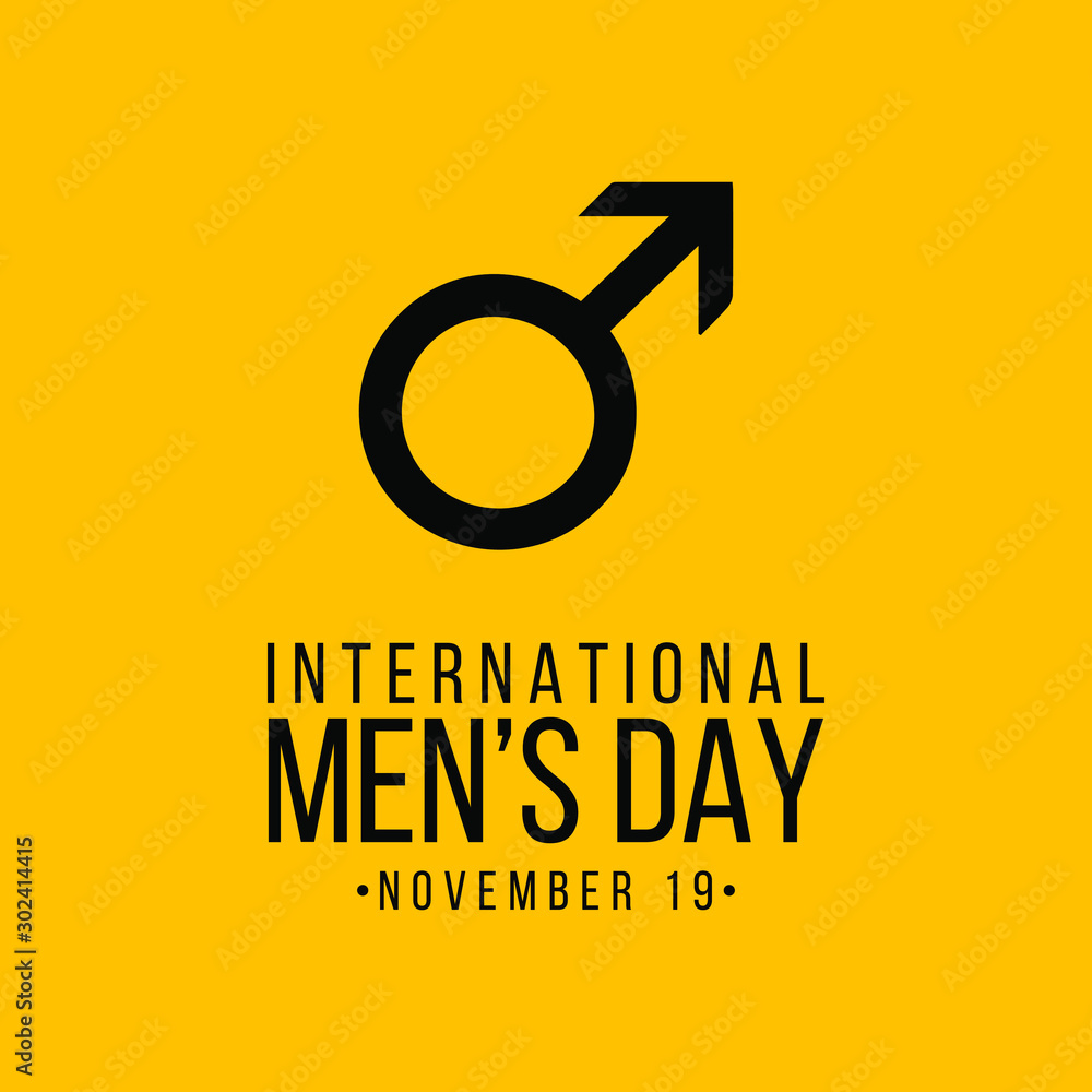 Vector illustration on the theme of International Men's day on November 19th. Vector illustration on the theme of International Men's day on November 19th.