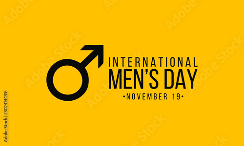 Vector illustration on the theme of International Men's day on November 19th.
