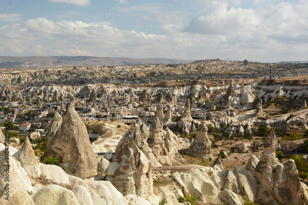 View of Goreme. Nevsehir province. Cappadocia. Turkey